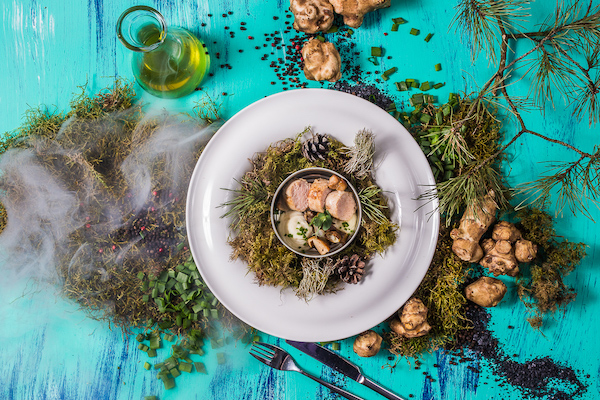 Photographie culinaire fumée