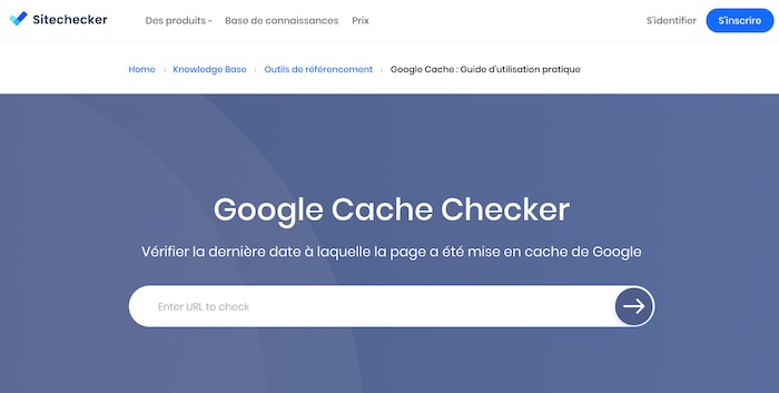 Google Cache Checker