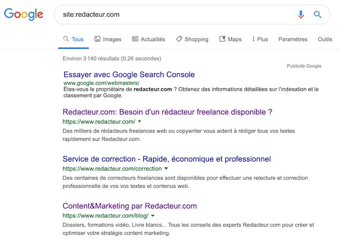 Positionnement Google