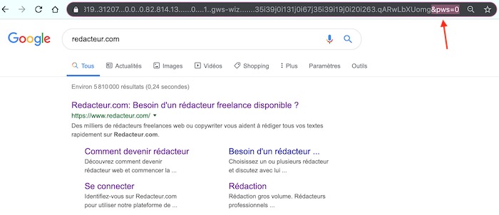 Rechercher vrai position sur Google