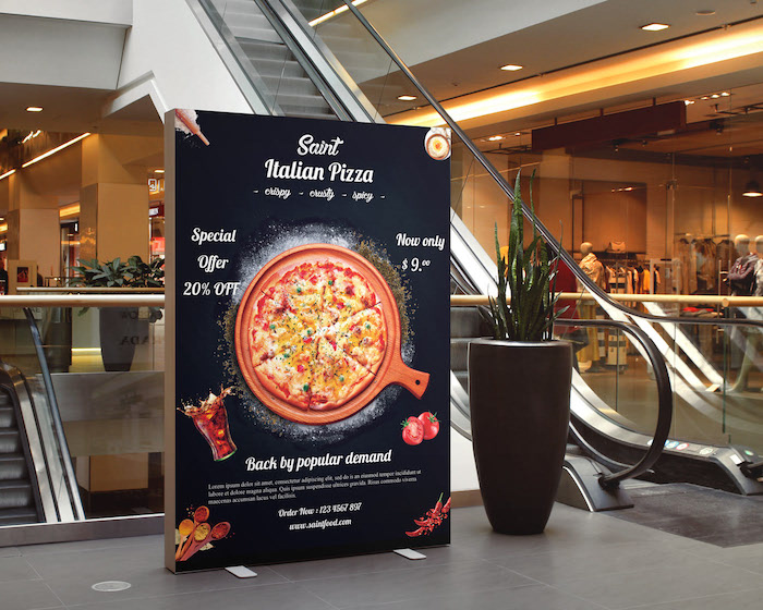 Mockup affiche escalators