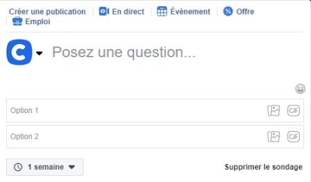 Faceboook question libre