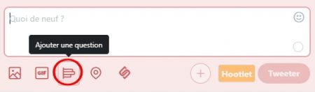 Twitter étiquette sondage