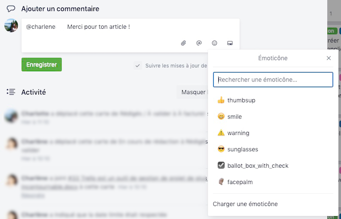 Emoticône Trello