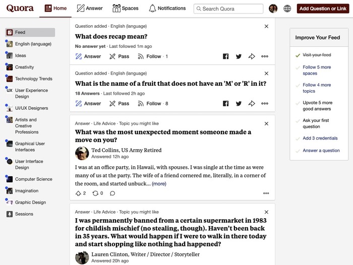 Sujets Quora