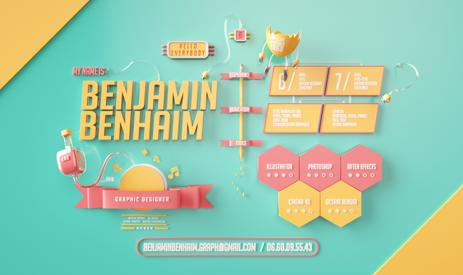 cv créatif behance graphiste