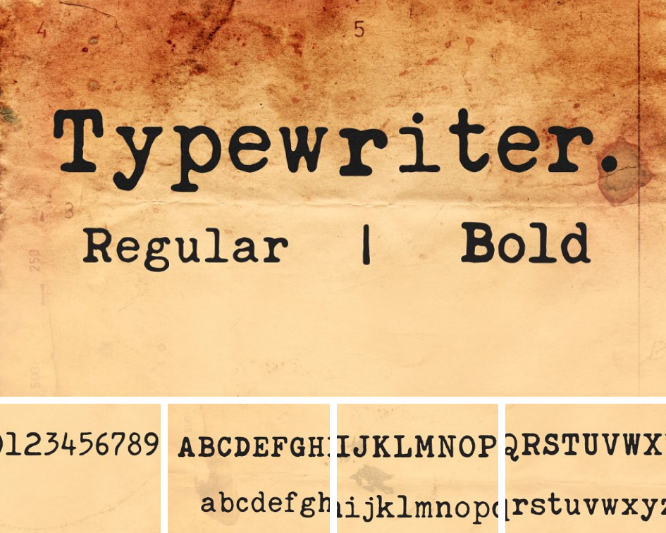 typewriter typographie pour graphiste réussir ses infographies chiffres