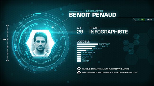Cv inspirant graphiste infographie 