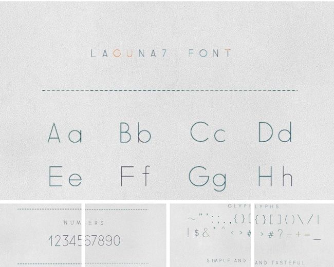 laguna 7 typographie pour graphiste rendu des chiffres amélioré