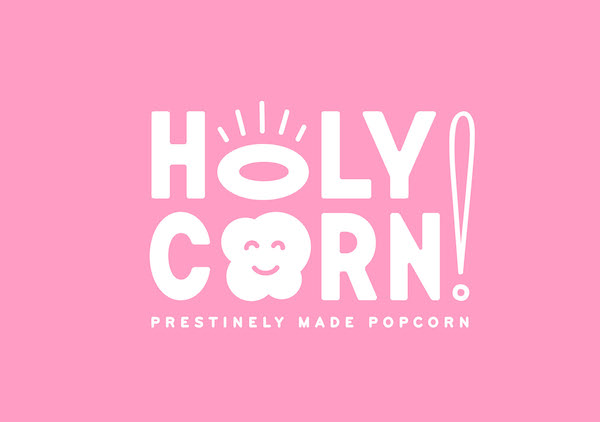 Logo mascotte popcorn