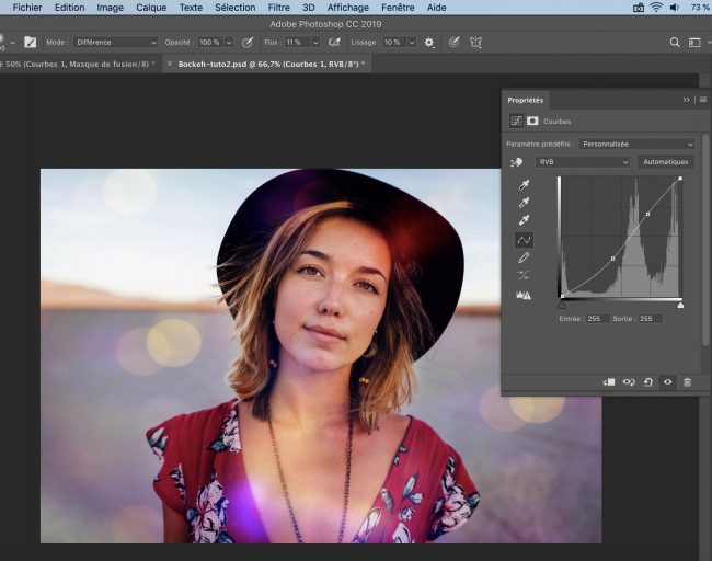 courbe ajustement image tutoriel photoshop