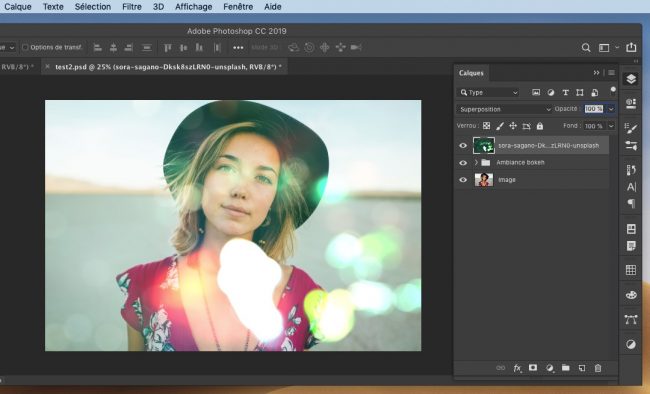 image graphiste tutoriel photoshop effet bokeh