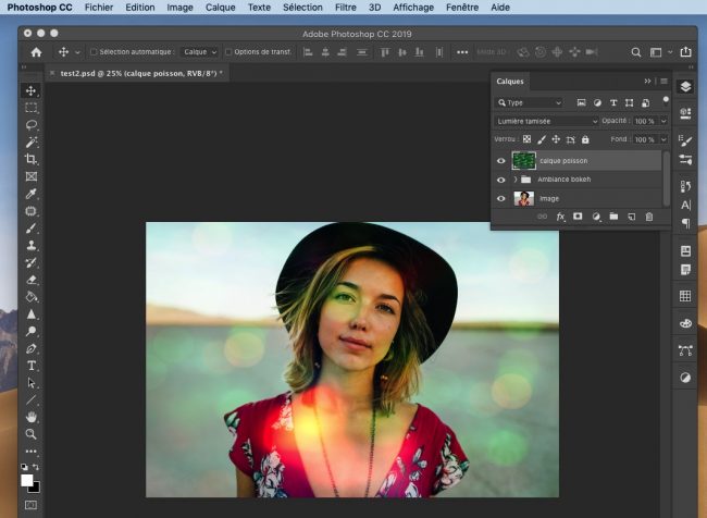 tutoriel photoshop effet bokeh