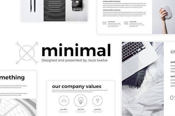 image theme gratuit pour powerpoint graphiste theme minimal