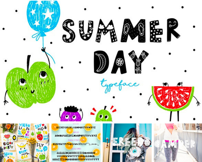 typographie graphiste summer day