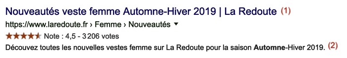 Meta title et meta description