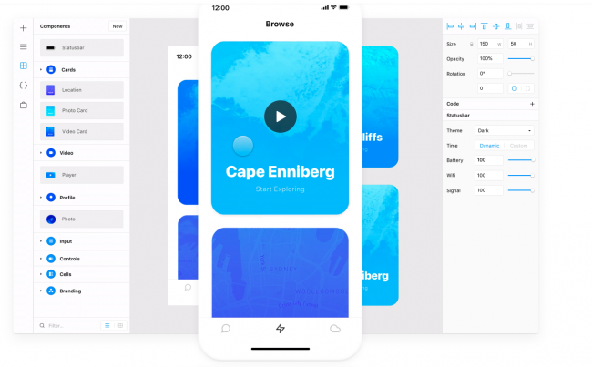 framer studio prototype pour graphiste UX designer