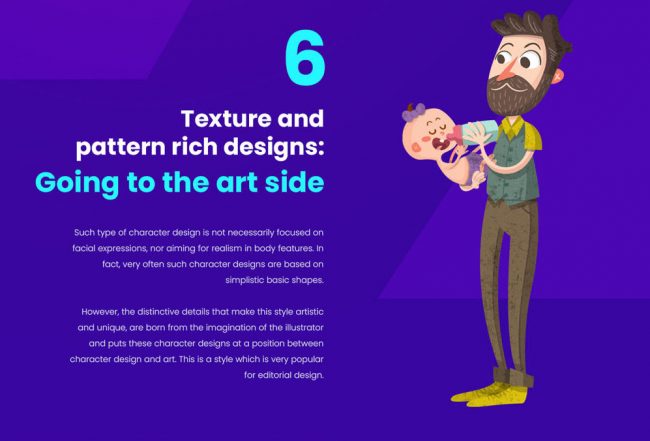 top des tendances de personnages illustration graphiste freelance dessin motif texture