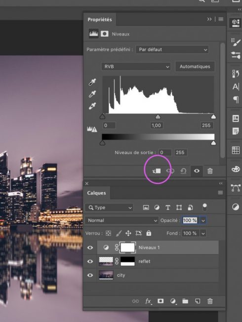 calque d'ecratage niveau tutoriel photoshop graphiste