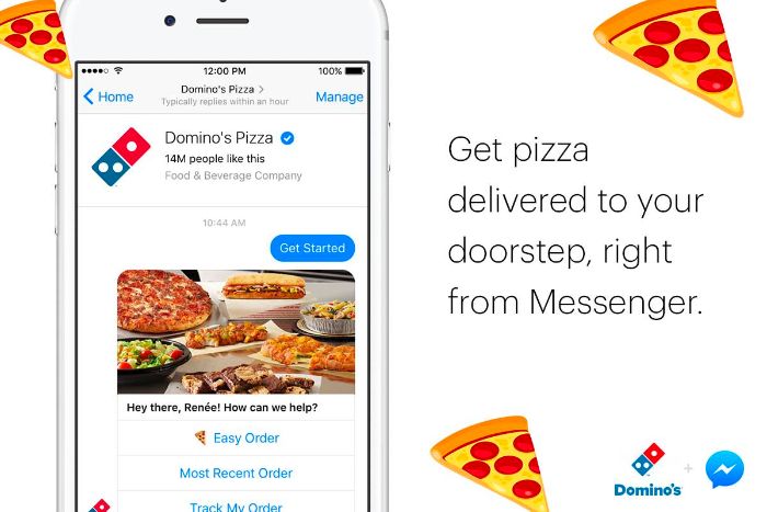 Chatbot domyno's pizza