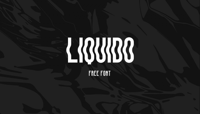 typographie free font pour halloween liquide 