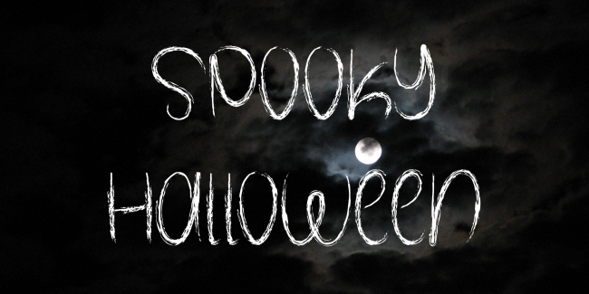 typographie halloween gratuite graphiste