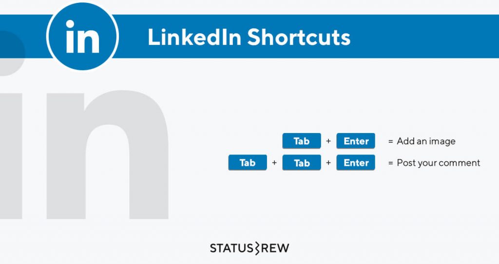 Raccourcis linkedin