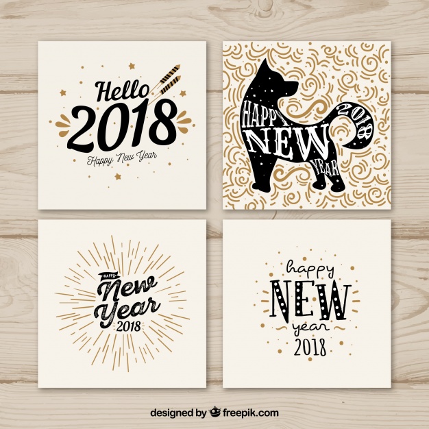 carte de voeux 2018 mockup