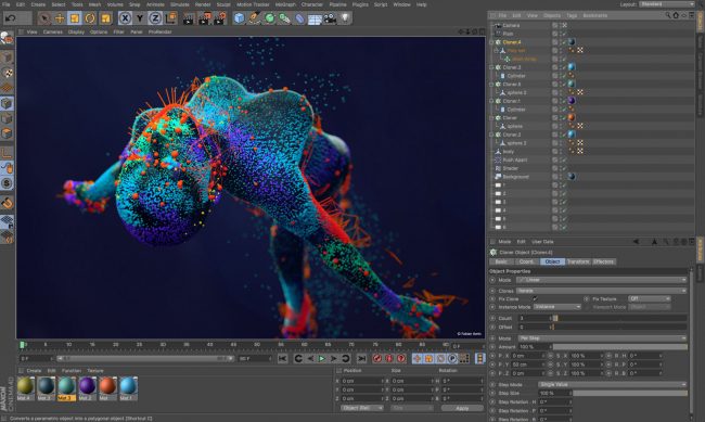 cinema 4D outil motion design video animation