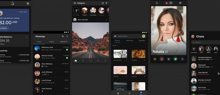 dark mode web design mode sombre application mobile