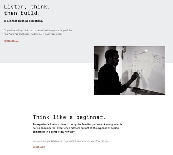 Web design minimaliste