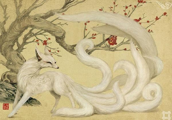 kitsune renard japonais symbolique logo