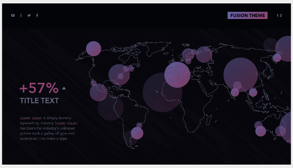 Slide carte du monde Power Point