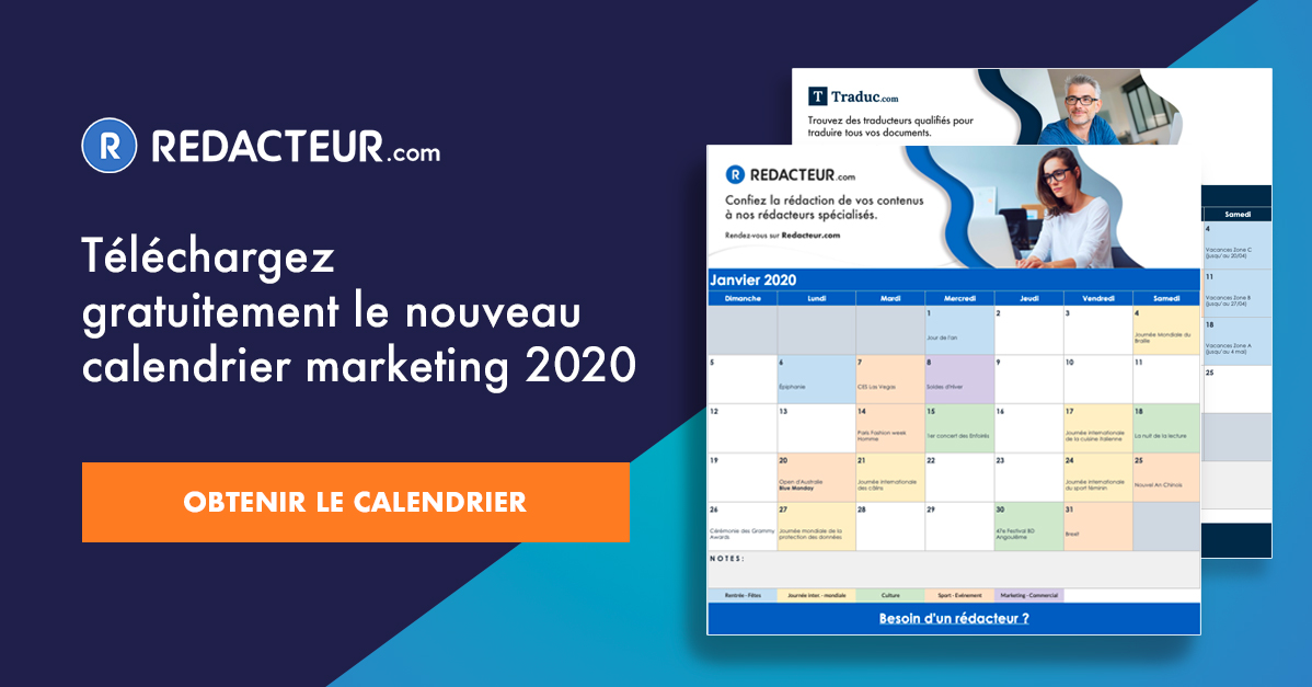 téléchargez gratuitement calendrier edirotial marketing 2020