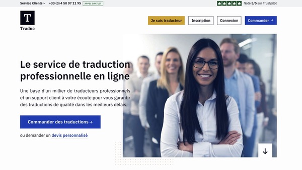 service de traduction en ligne