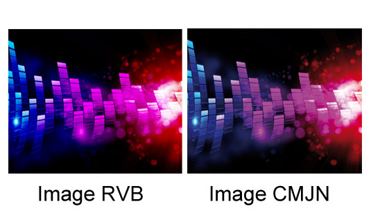 différence entre cmjn rvb impression