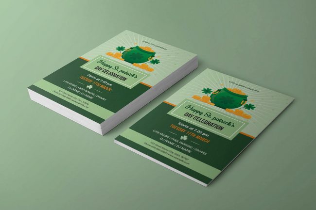 flyer creative saint Patrick 