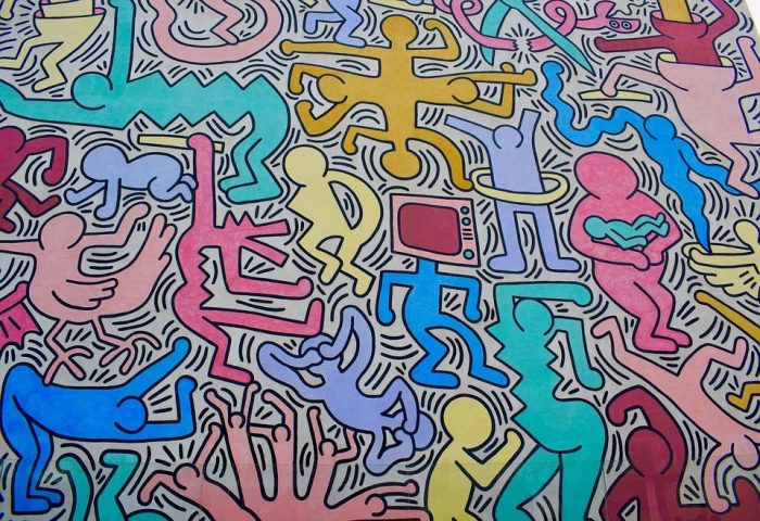 line art graphiste tendance 2020 keith haring 