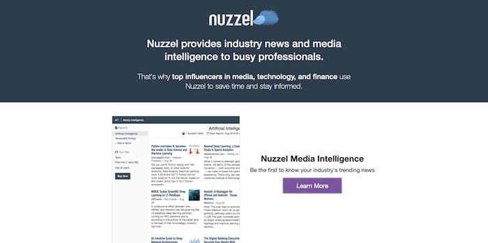 Nuzzel outil curation contenu