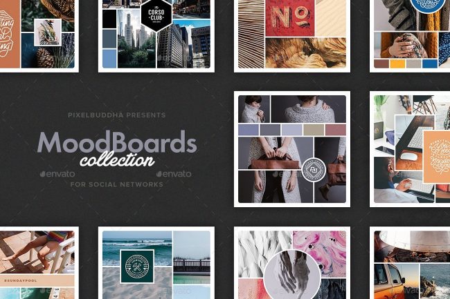 template moodboard gratuit free download