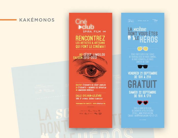 PLV kakémonos visuel impression roll up freelance