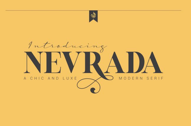 Nevada free font pour monogram monogramme