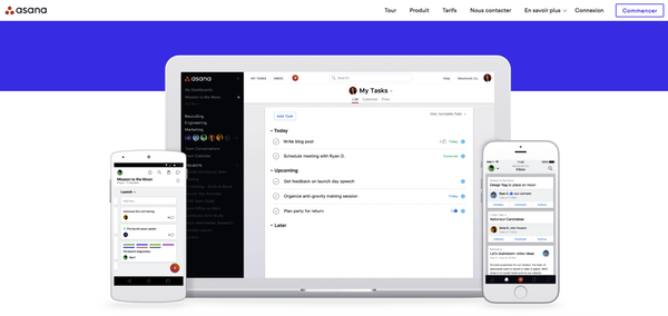 Asana, outil gestion de projet