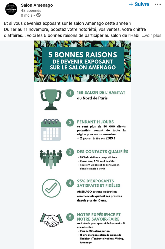 infographie pour booster l'engagement Linkedin