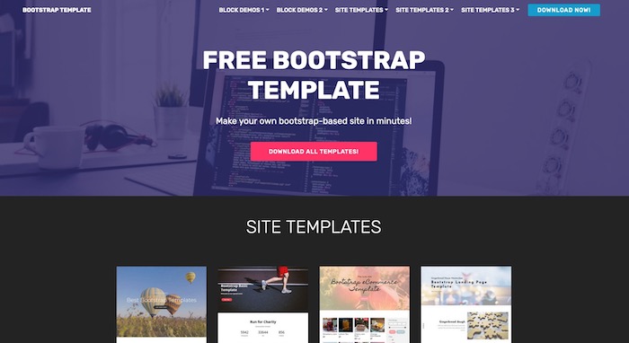 Mobirise templates, site de templates bootstrap gratuits