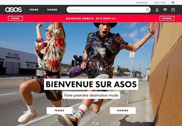 bandeau publicitaire sur un site ecommerce