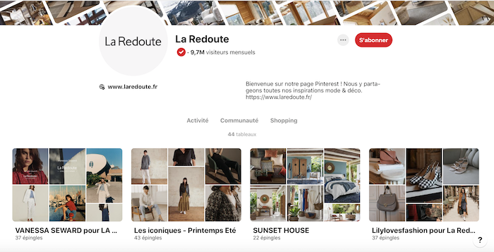 la redoute Pinterest vendre sur e-commerce