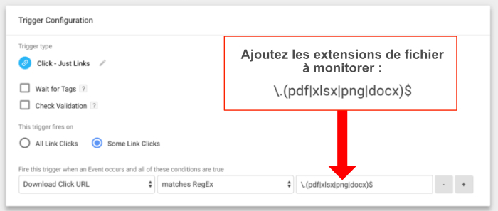 Google Tag Manager tracking documents