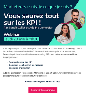 rappels webinar email