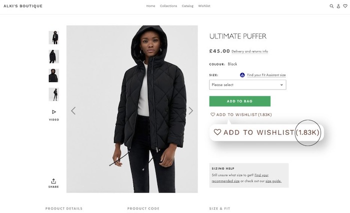 WishList Plus plugin augmenter les conversions Shopify